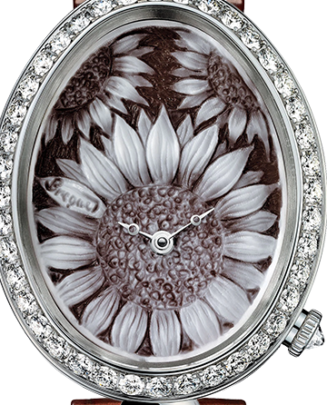 Breguet Reine De Naples 8928 18K White Gold & Diamonds Ladies Watch