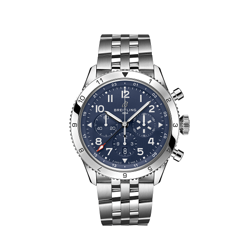 Breitling Super AVI Chrongraph GMT Stainless steel  Men's Watch - Premium Luxury Product