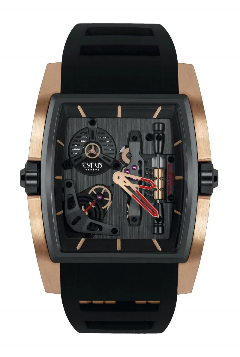 Cyrus Kambys Black DLC Titanium & 18K Rose gold Men's Watch - Premium Luxury Product