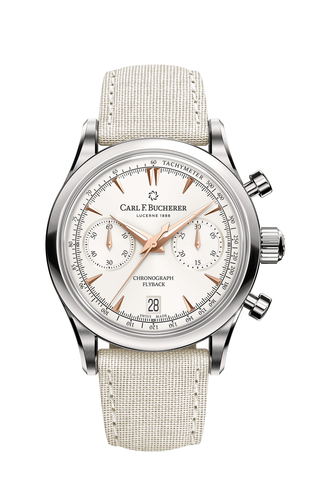 Carl F. Bucherer Manero Flyback Stainless steel Men's Watch - Premium Luxury Product