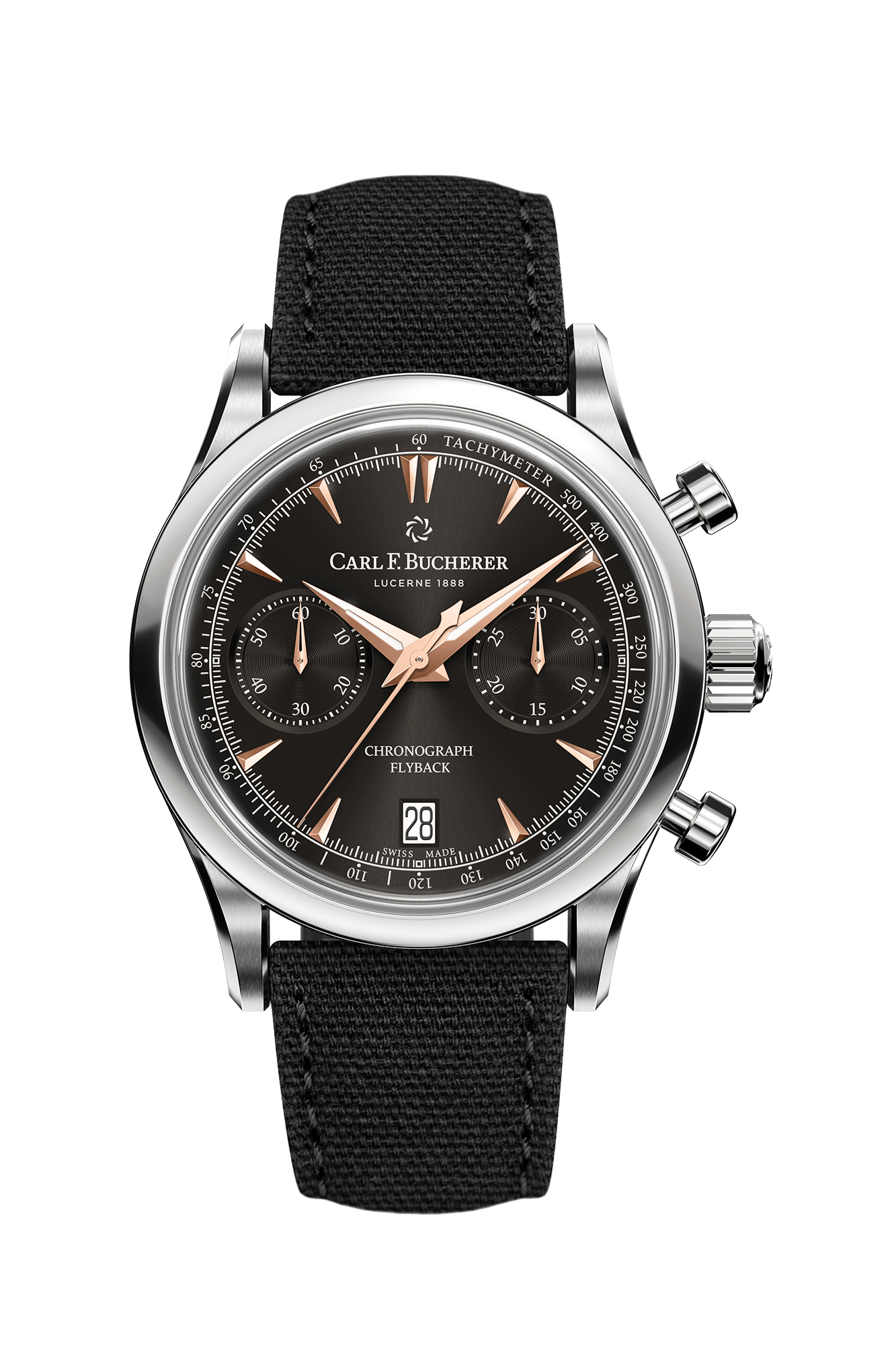 Carl F. Bucherer Manero Flyback Stainless steel Men's Watch - Premium Luxury Product