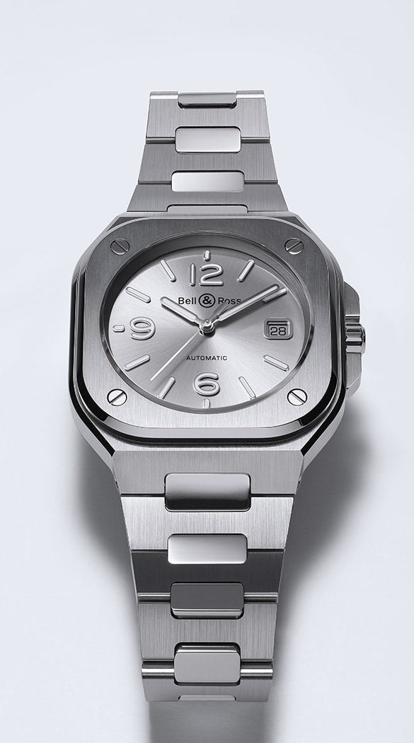 Bell & Ross Instruments BR 05 GREY STEEL Men's Watch - Premium Luxury Product