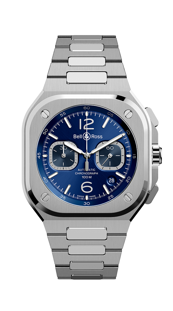 Bell & Ross Instruments BR 05 CHRONO BLUE STEEL Men's Watch - Premium Luxury Product