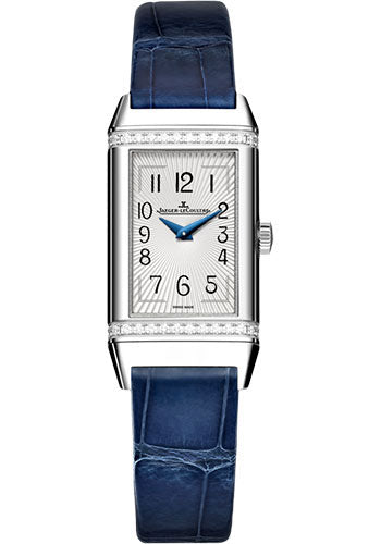 Jaeger-Lecoultre Reverso Classic Monoface Stainless steel & Diamonds Lady's Watch - Premium Luxury Product