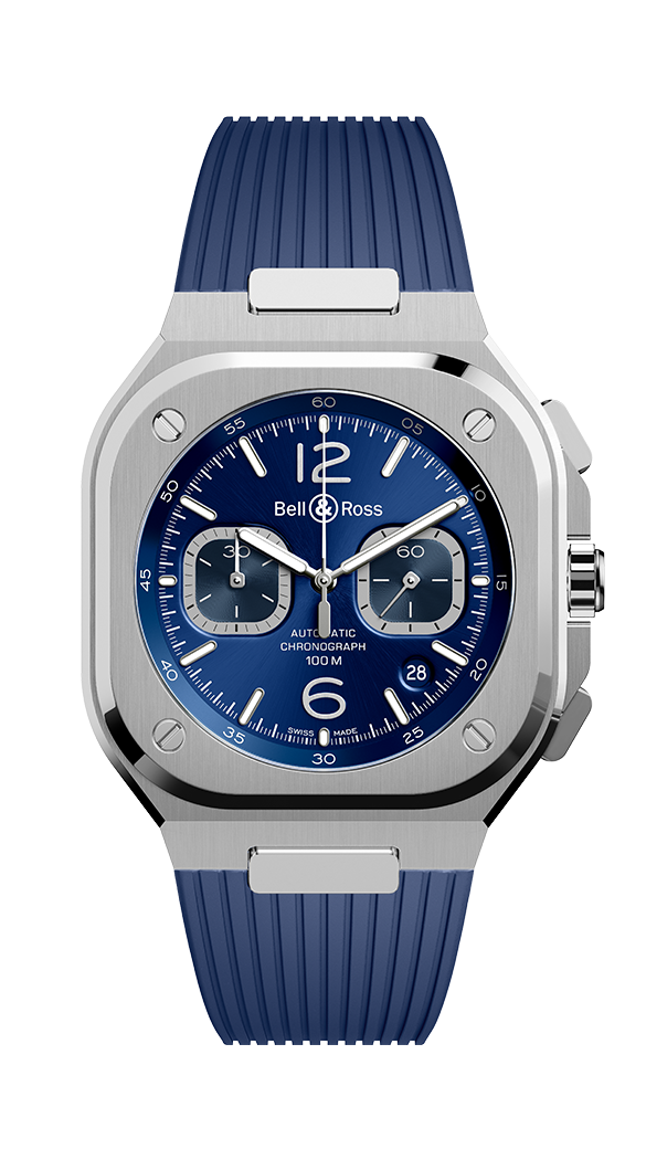 Bell & Ross Instruments BR 05 CHRONO BLUE STEEL Mens Watch - Premium Luxury Product