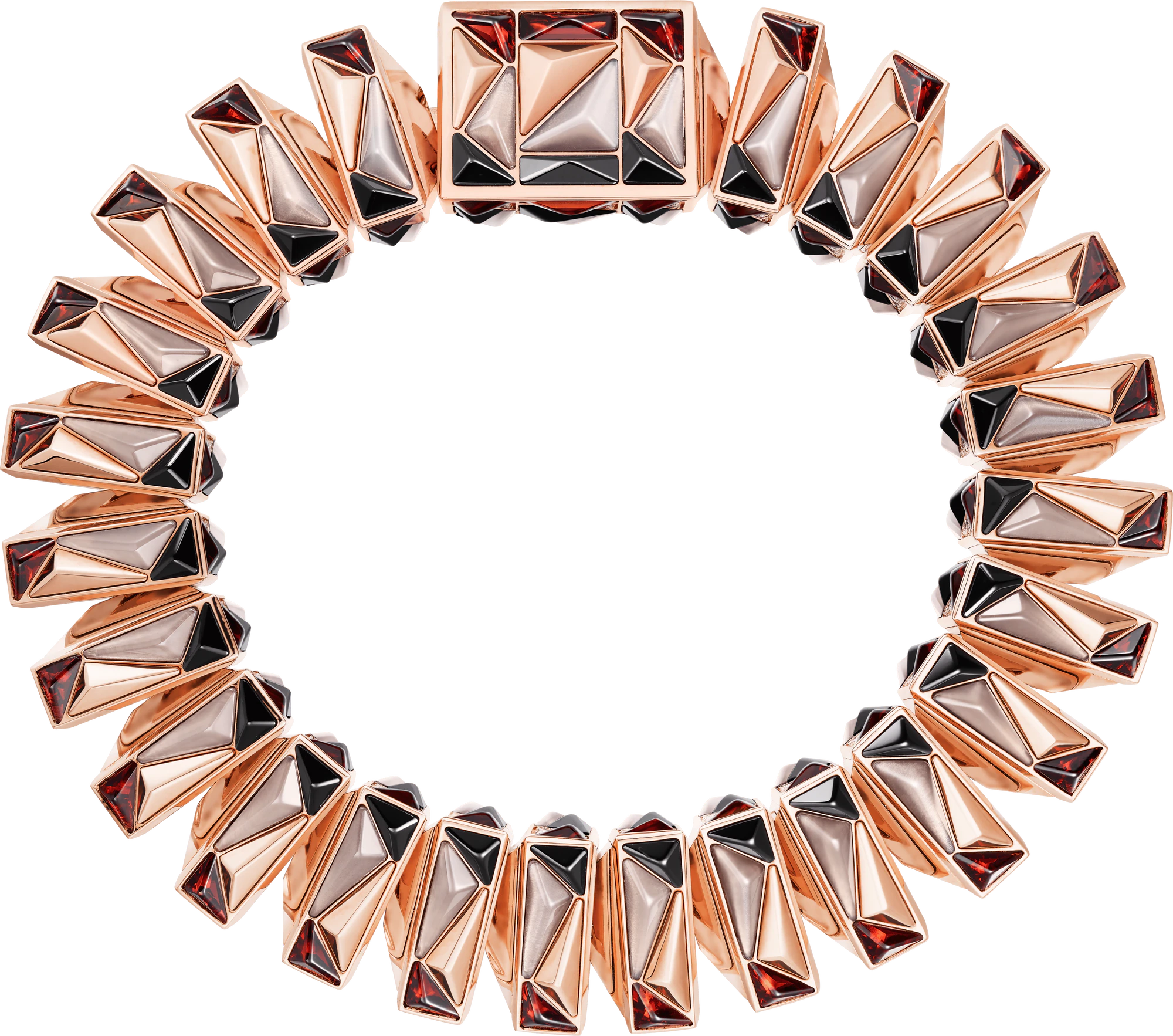 Cartier Libre Rose Gold & Diamonds & Garnets & Moonstones & Spinels Lady's Watch - Premium Luxury Product