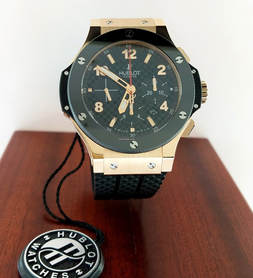 Hublot Big Bang 18K Rose Gold Chronograph Ceramic Rubber Men’s Watch