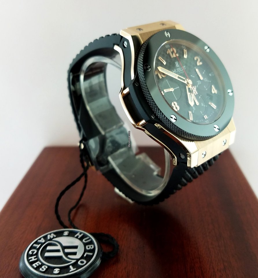 Hublot Big Bang 18K Rose Gold Chronograph Ceramic Rubber Men’s Watch