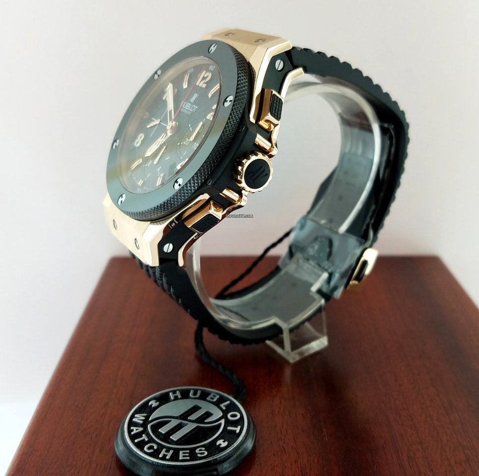 Hublot Big Bang 18K Rose Gold Chronograph Ceramic Rubber Men’s Watch