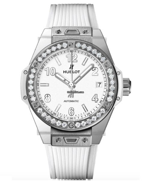 Hublot Big Bang 39mm One Click Steel White Diamonds Automatic Watch - Premium Luxury Product