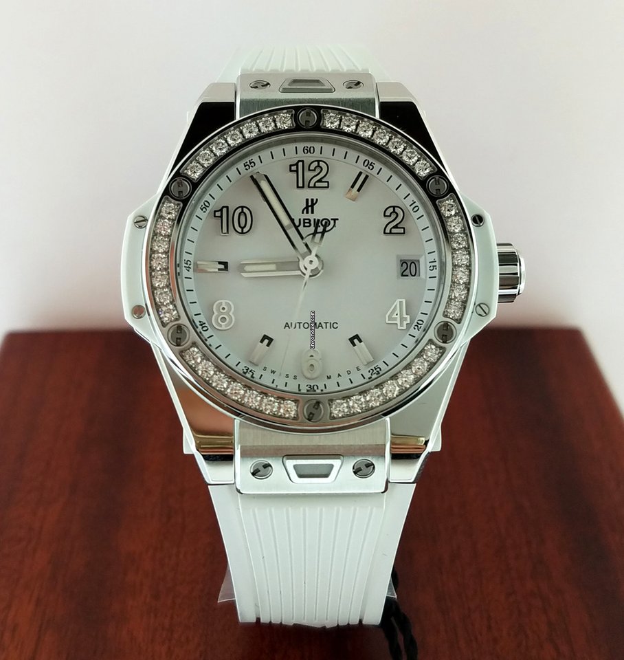 Hublot Big Bang 39mm One Click Steel White Diamonds Automatic Watch
