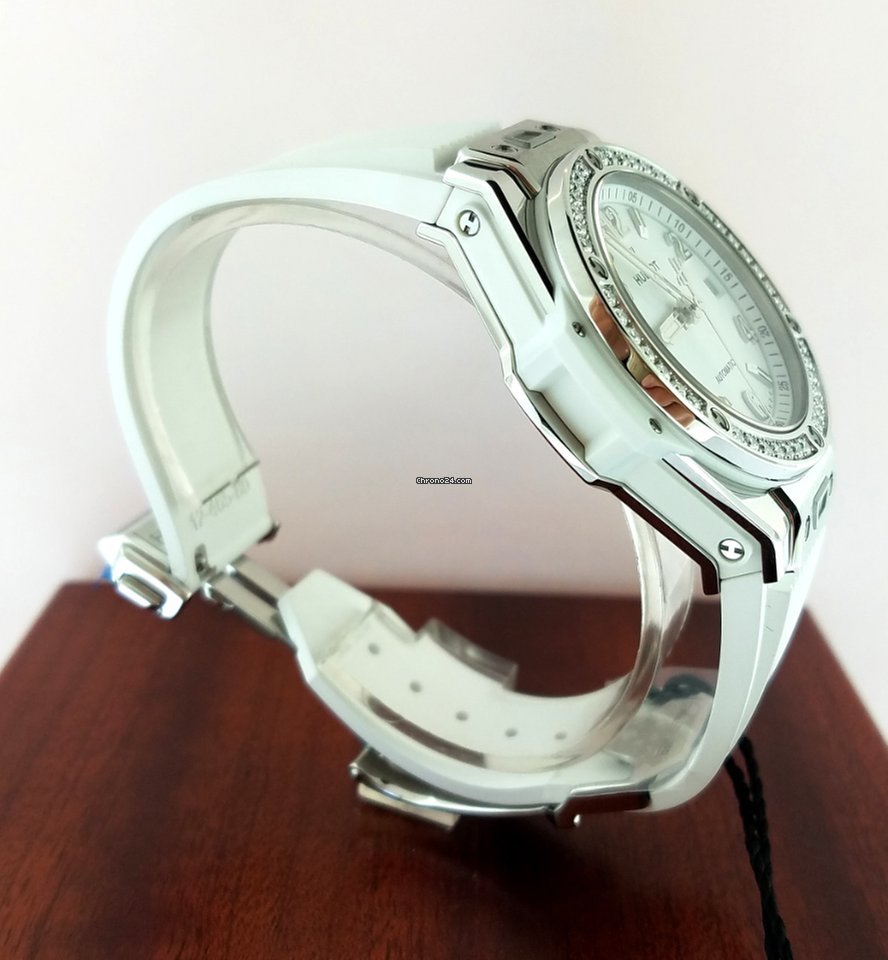 Hublot Big Bang 39mm One Click Steel White Diamonds Automatic Watch