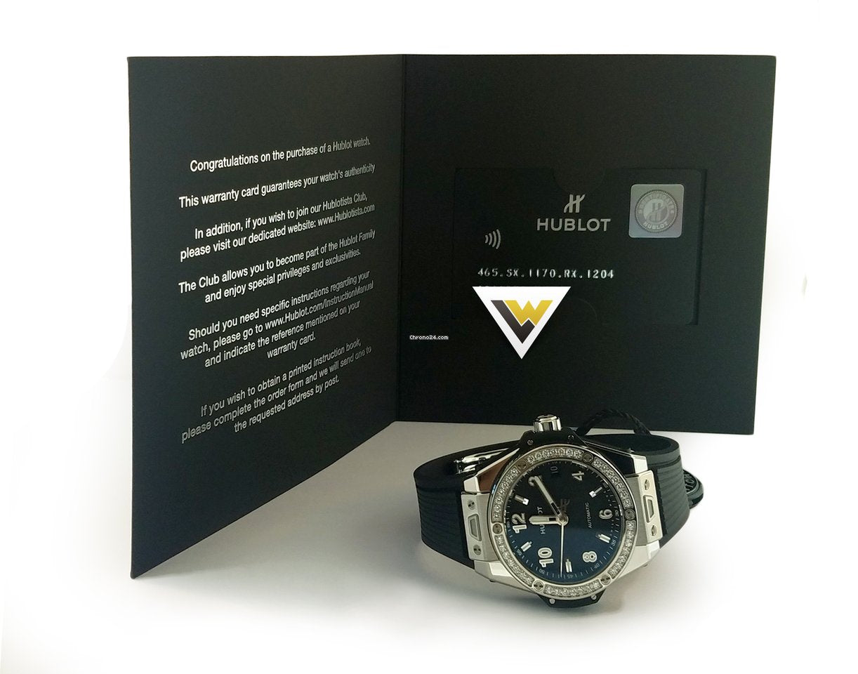 Hublot Big Bang 39mm One Click Steel Diamonds Automatic Watch