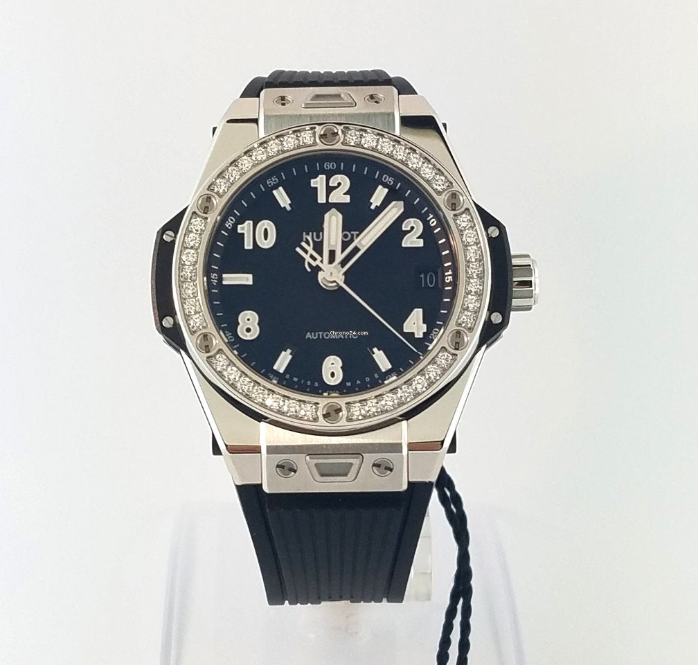 Hublot Big Bang 39mm One Click Steel Diamonds Automatic Watch
