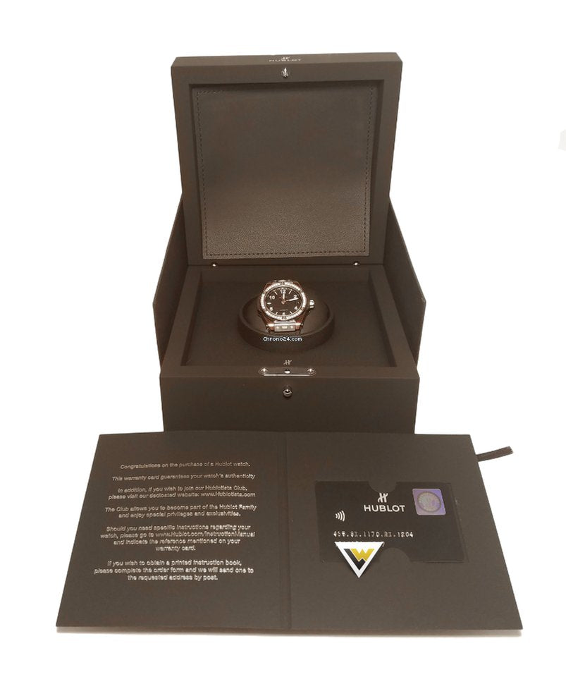 Hublot Big Bang 39mm One Click Steel Diamonds Automatic Watch