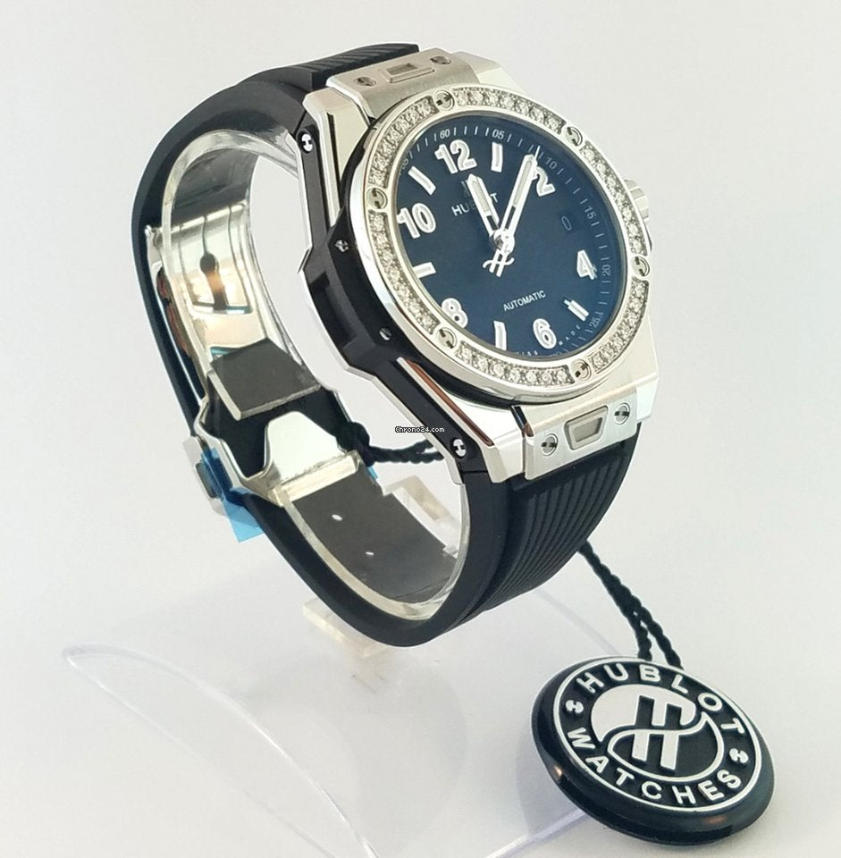 Hublot Big Bang 39mm One Click Steel Diamonds Automatic Watch