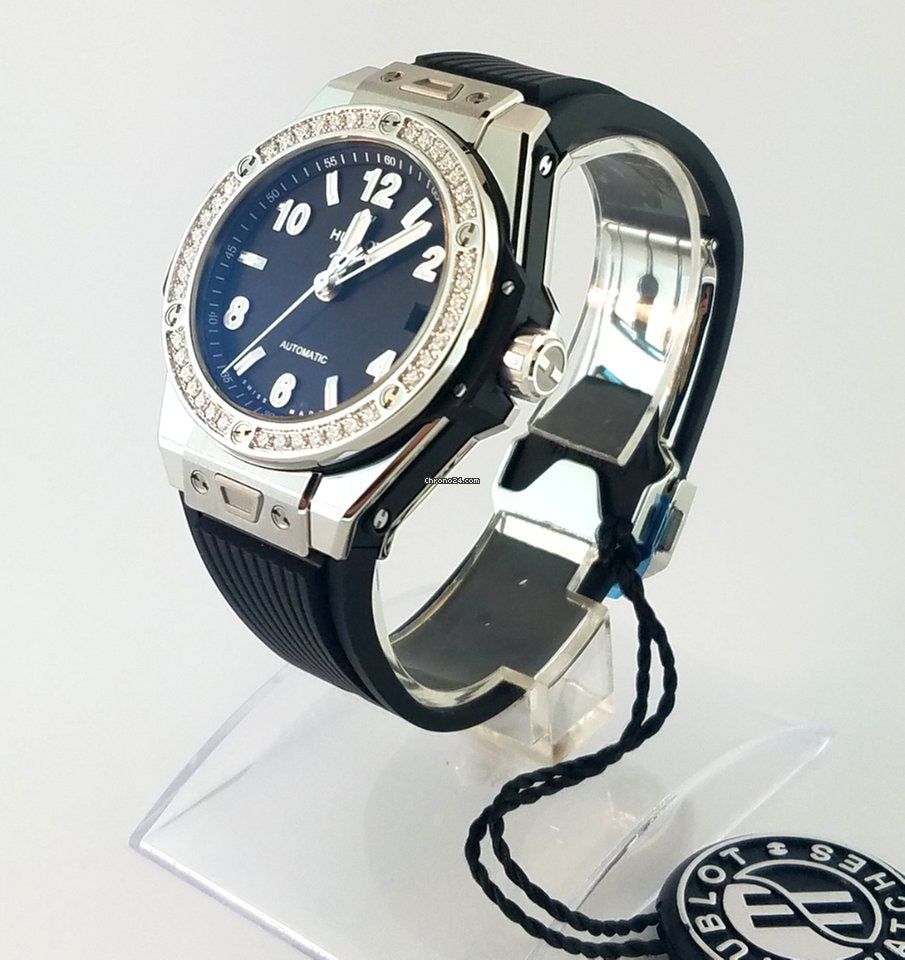 Hublot Big Bang 39mm One Click Steel Diamonds Automatic Watch