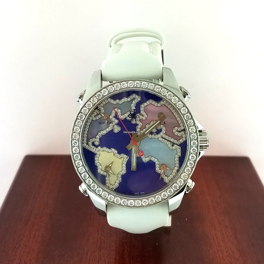 Jacob and Co Five Time Zone Stainless Steel Watch