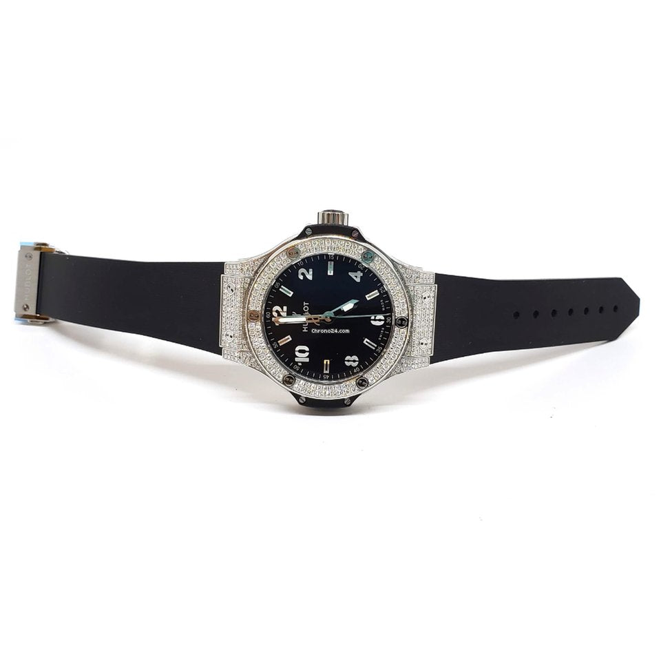 Hublot  Big Bang 38mm Stainless Steel Diamonds Ladies Watch