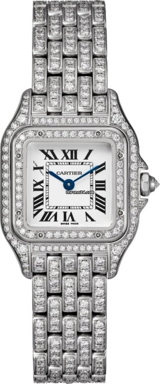Cartier Panthère 18K White Gold &amp; Diamonds Ladies Watch - Premium Luxury Product