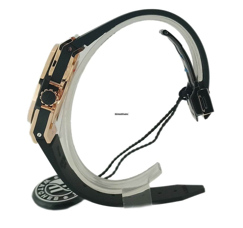 Hublot Big Bang 18K Rose Gold  Black Rubber Ladies  Watch