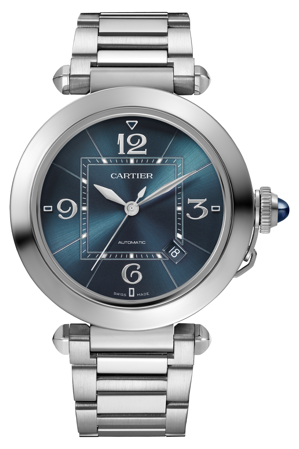 Cartier Pasha De Cartier Stainless steel Men's Watch - Premium Luxury Product