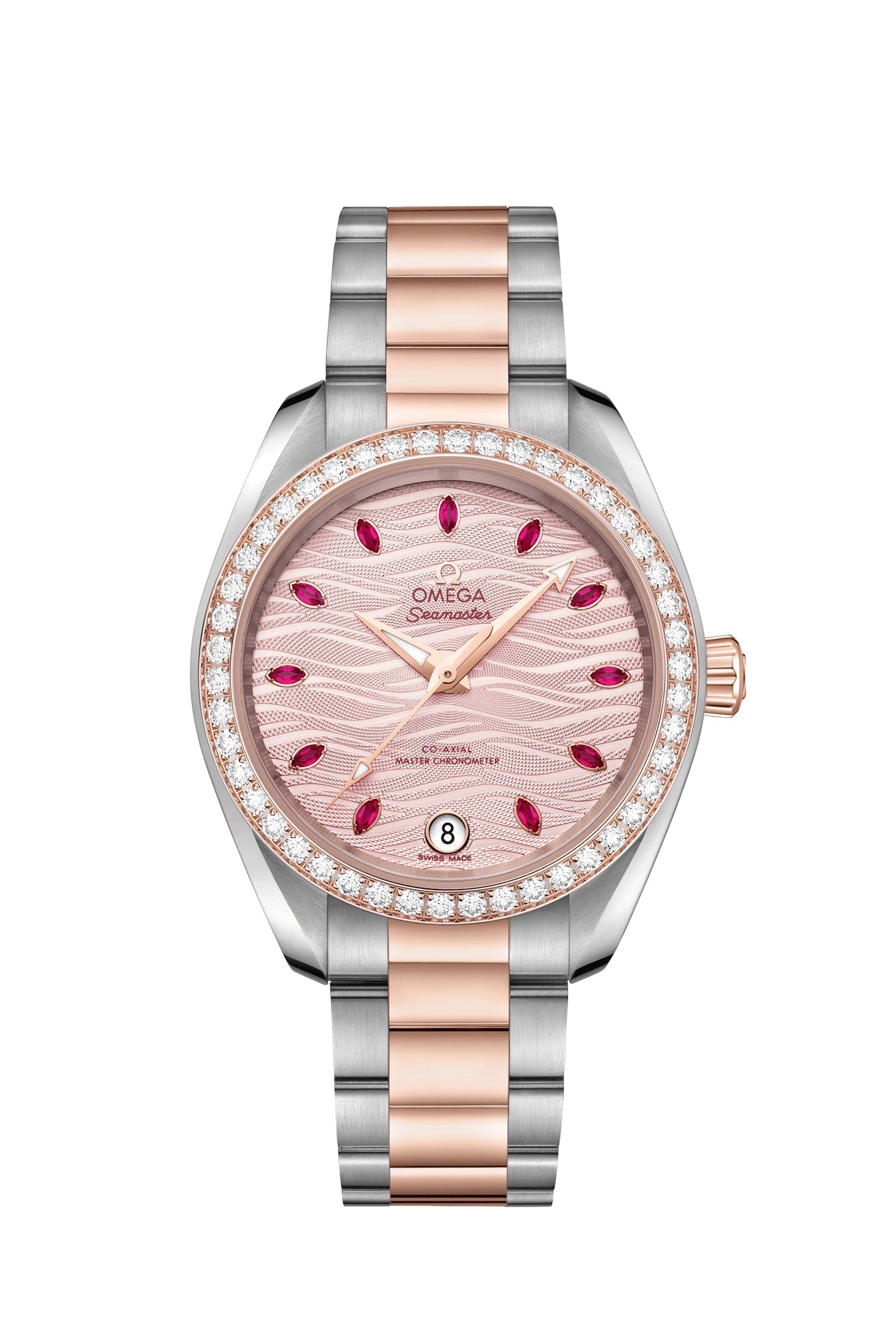 Omega Seamaster Aqua Terra Stainless steel & 18K Sedna™ gold & Diamonds Lady's Watch - Premium Luxury Product