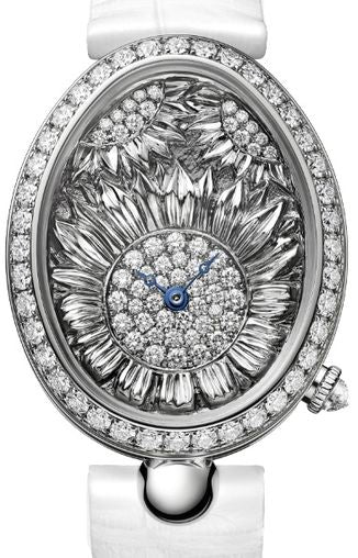 Breguet Reine De Naples 18K White Gold & Diamonds Ladies Watch - Premium Luxury Product
