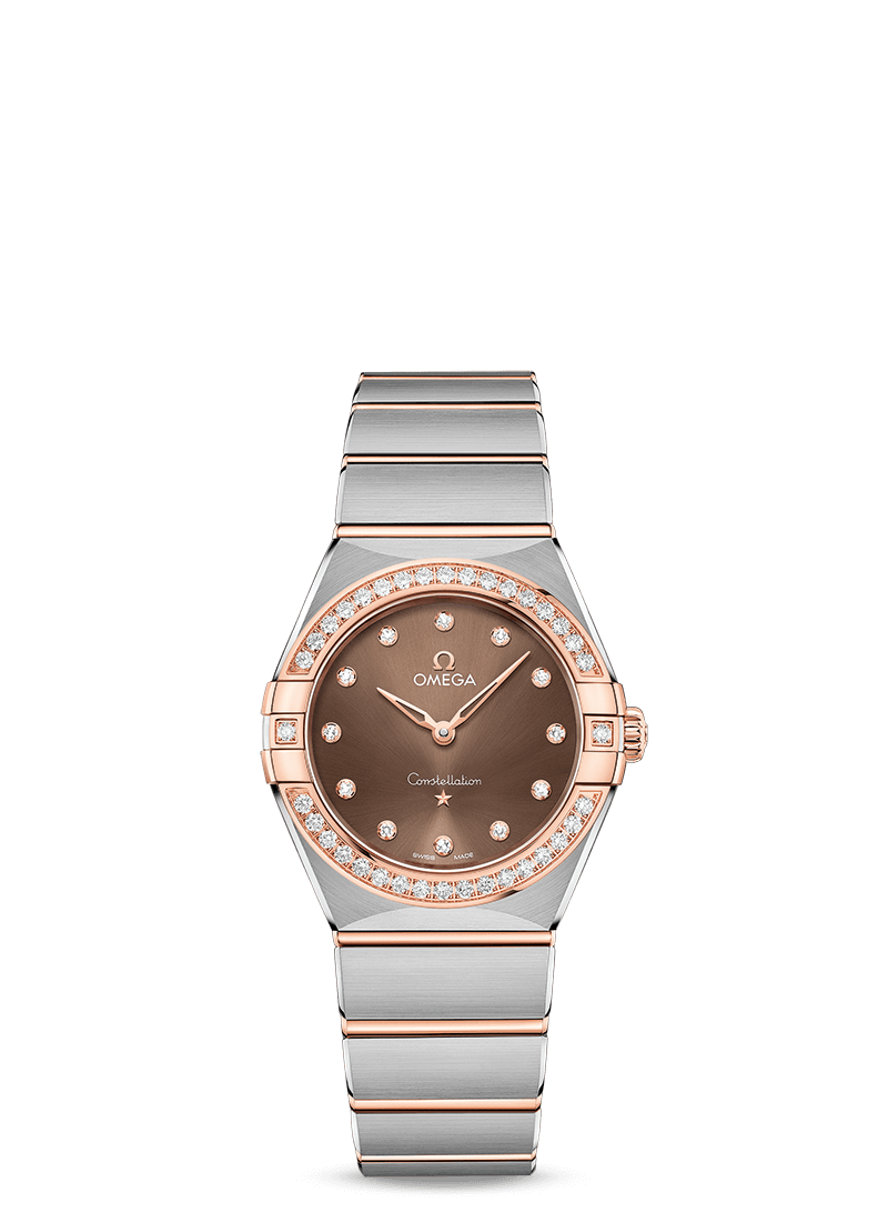 Omega Constellation Quartz Stainless steel & 18K Sedna™ Gold & Diamonds Lady’s Watch - Premium Luxury Product