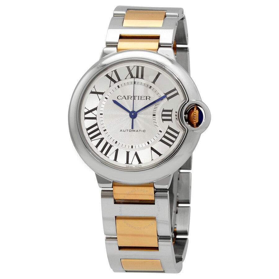 Cartier Ballon Bleu 33 mm Stainless steel & Rose gold Lady's Watch - Premium Luxury Product