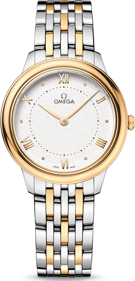 Omega De ville Prestige Stainless steel & 18K Yellow Gold Lady's Watch - Premium Luxury Product