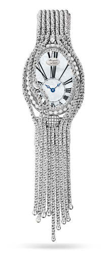 Breguet Reine de Naples 18K White Gold & Diamonds Lady's Watch - Premium Luxury Product
