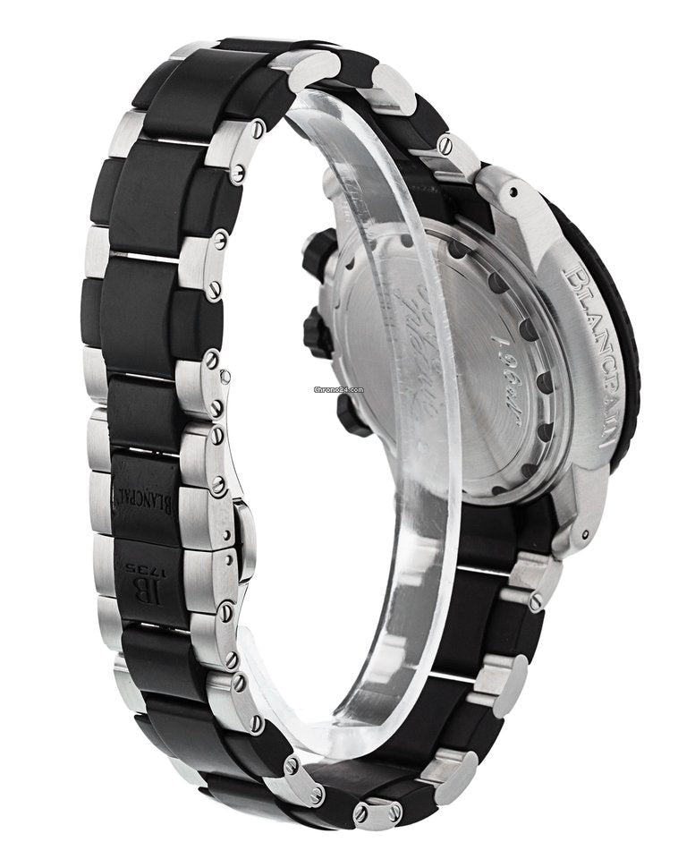 Blancpain Specialties Air Command Flyback Chronograph Stainless Steel & Rubber  Men`s Watch - Premium Luxury Product