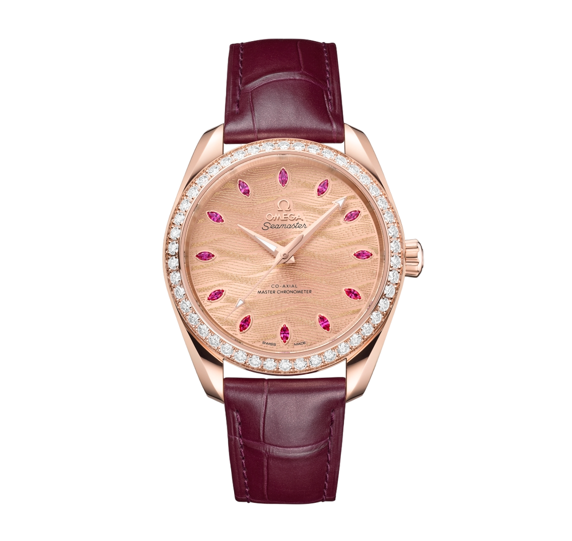 Omega Seamaster Aqua Terra Chronometer 18K Sedna™ gold & Diamonds Unisex Watch - Premium Luxury Product