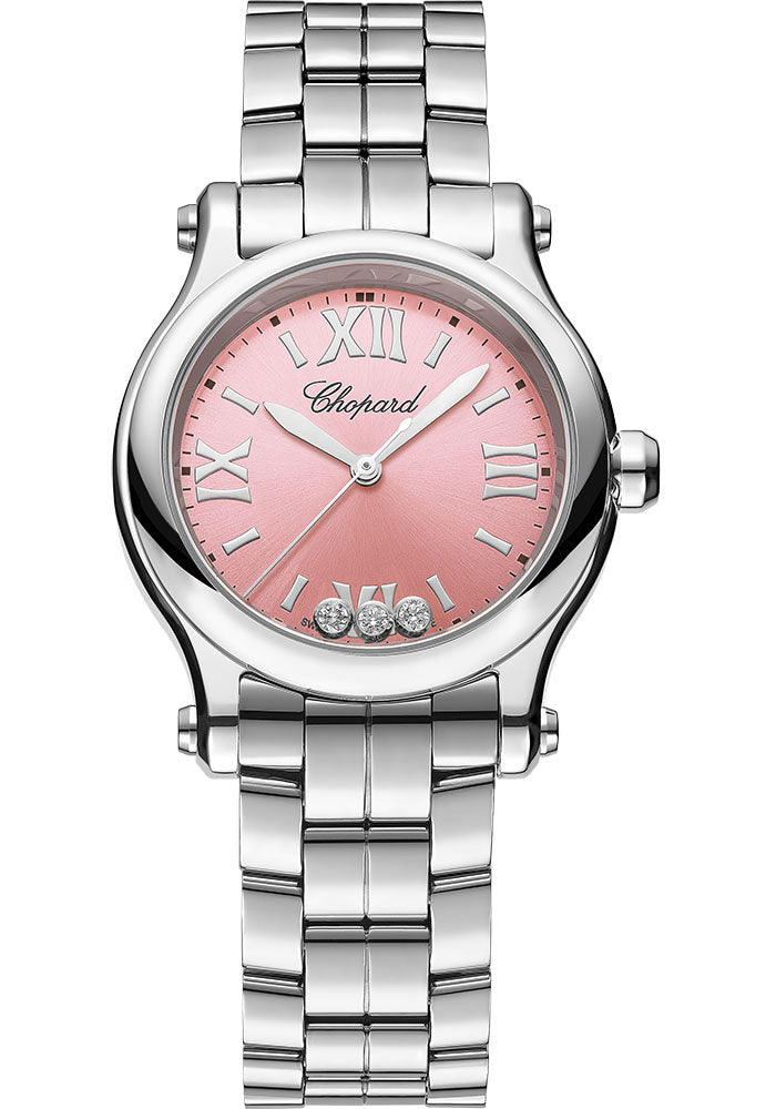 Chopard Happy Sport Stainless steel  & Diamonds Lady's Watch - Premium Luxury Product