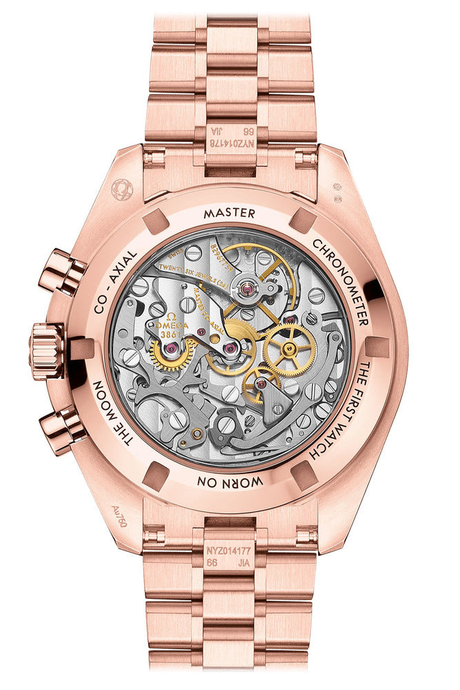 Omega Speedmaster Moonwatch Professional Chronograph 18K Sedna™ Gold & Diamonds Men's Watch