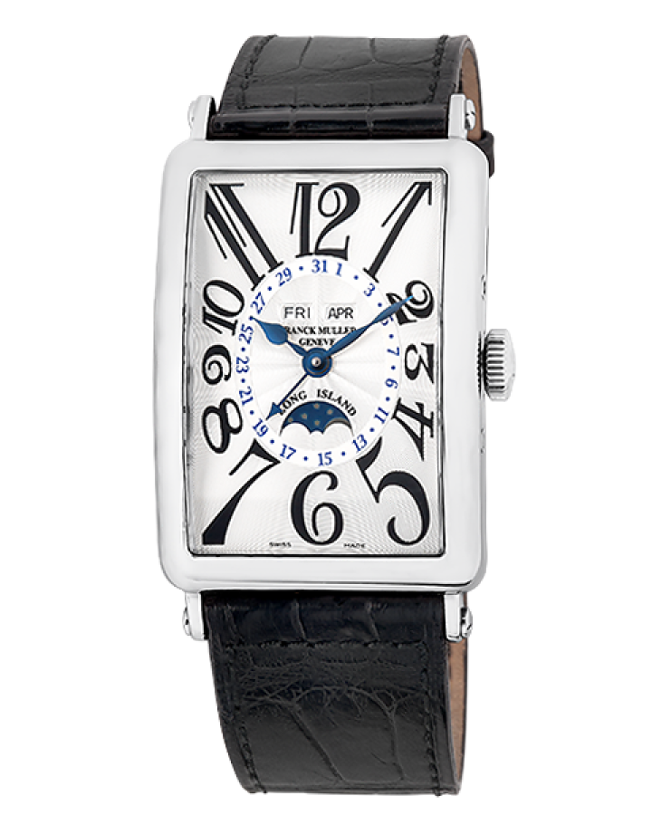 Franck Muller Long Island Master Calendar 18K White Gold Men's Watch - Premium Luxury Product