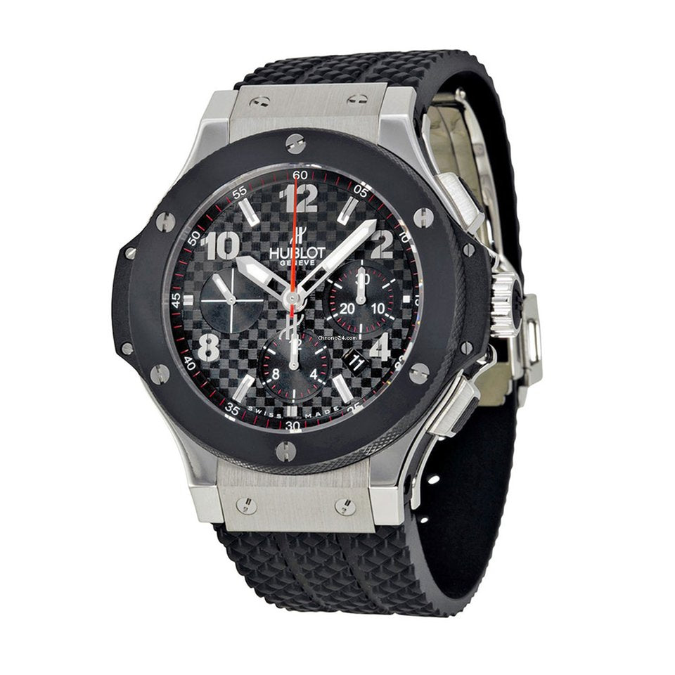 Hublot Big Bang Stainless Steel Carbon Rubber Chronograph Automatic Men’s Watch - Premium Luxury Product