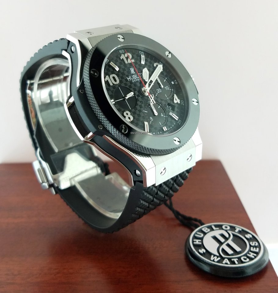 Hublot Big Bang Stainless Steel Carbon Rubber Chronograph Automatic Men’s Watch