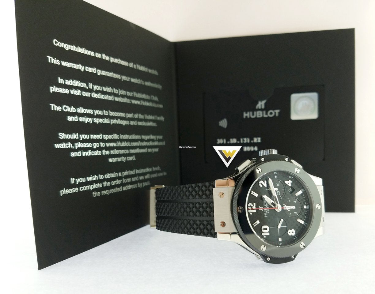 Hublot Big Bang Stainless Steel Carbon Rubber Chronograph Automatic Men’s Watch