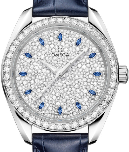 Omega Seamaster Aqua Terra 18K Canopus Gold™& Diamonds Lady's Watch