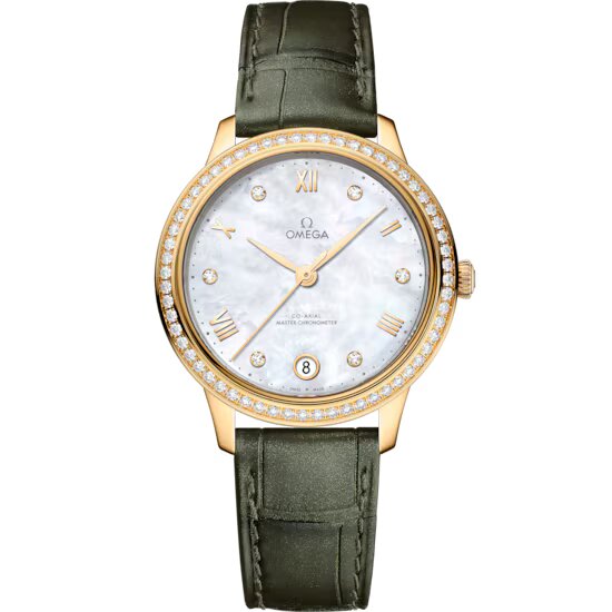 Omega De ville Prestige 18K Yellow Gold & Diamonds Lady's Watch - Premium Luxury Product