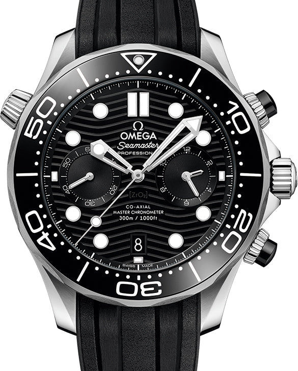 Omega Seamaster Diver Chronograph Stainless steel & Black Ceramic Men's Watch
