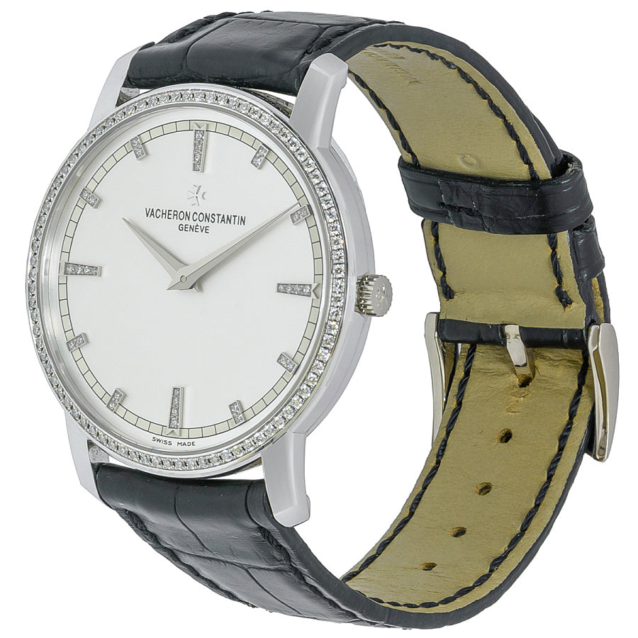 Vacheron Constantin Traditionnelle 18K White Gold & Diamonds Men's Watch