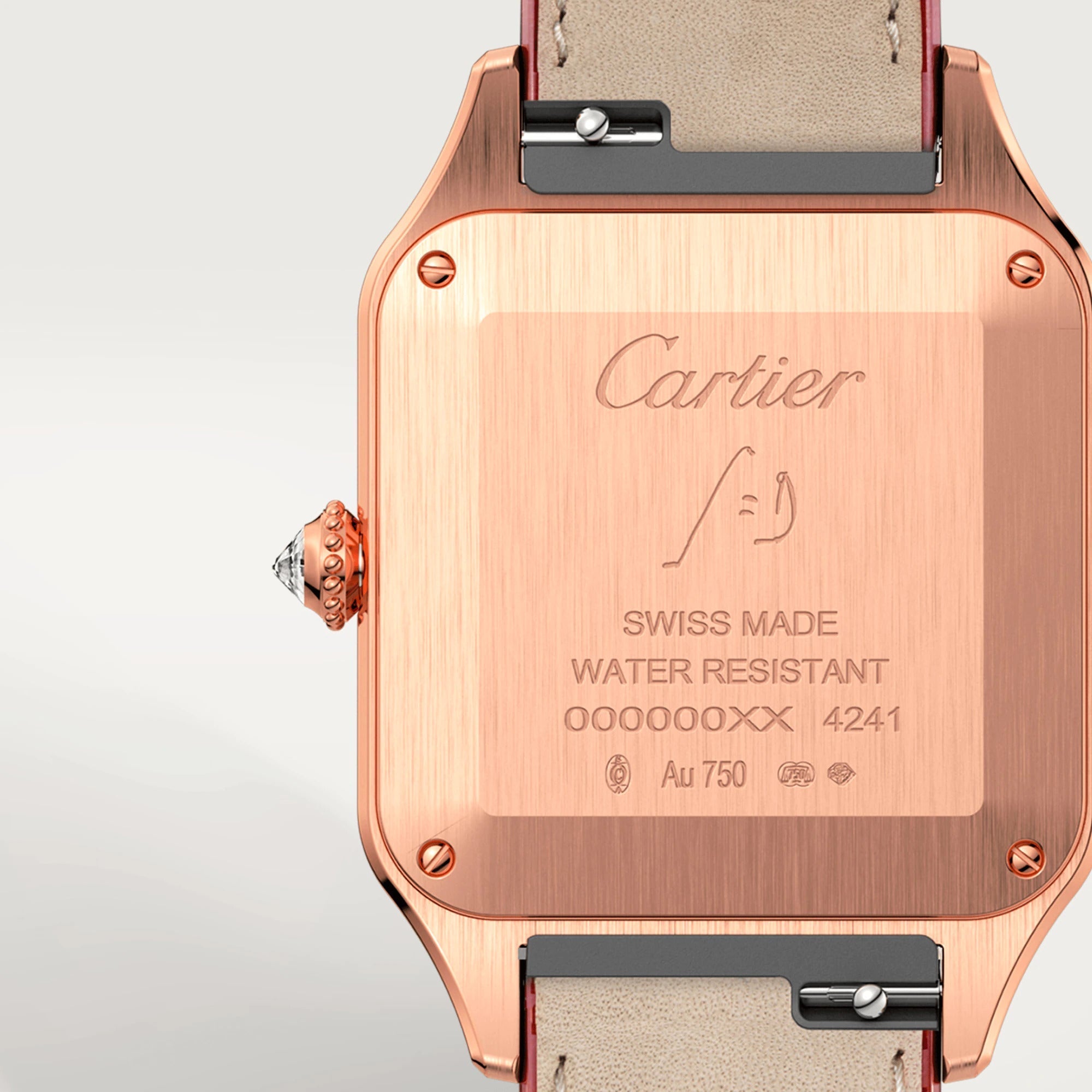 Cartier Santos 18K Rose Gold & Diamonds Lady's Watch