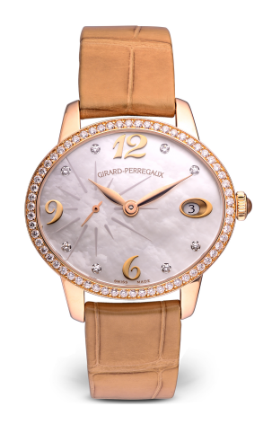 Girard Perregaux Cat`s Eye 18K Rose Gold & Diamonds  Lady's Watch - Premium Luxury Product