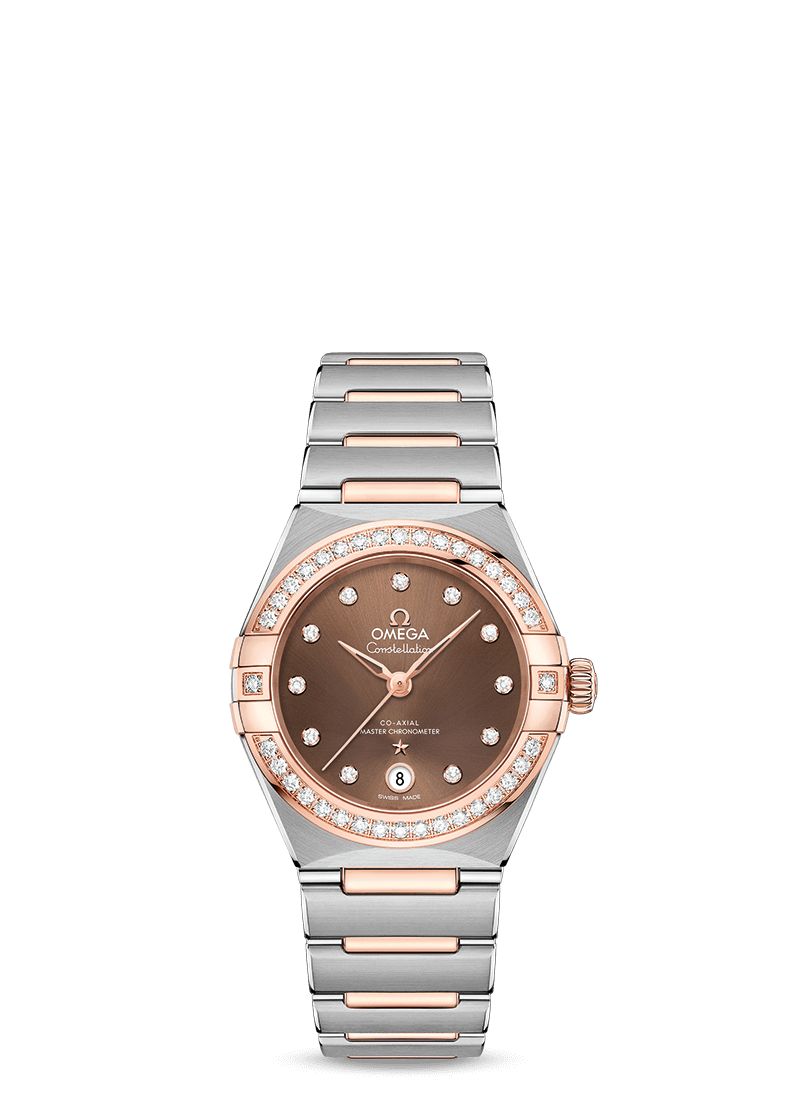 Omega Constellation Co-Axial Master Chronometer Stainless steel & Sedna™ Gold & Diamond Lady’s Watch - Premium Luxury Product