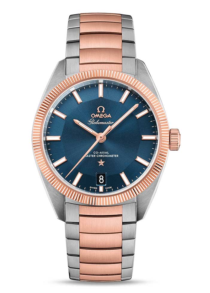Omega Globemaster Co-Axial Master 18K Sedna™ Gold &amp; Stainless Steel Men’s Watch - Premium Luxury Product