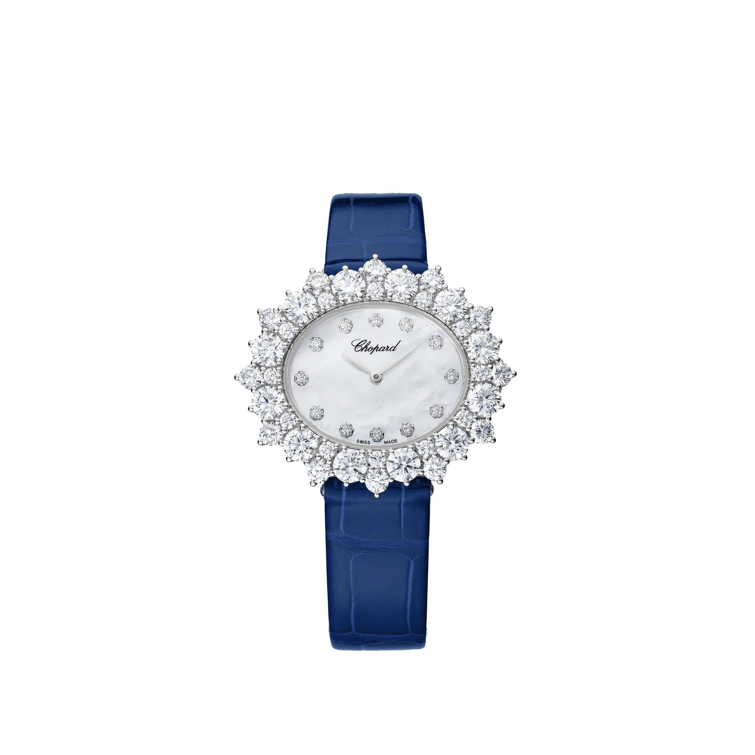 Chopard L'heure Du Diamant 18kt White Gold Lady's Watch - Premium Luxury Product