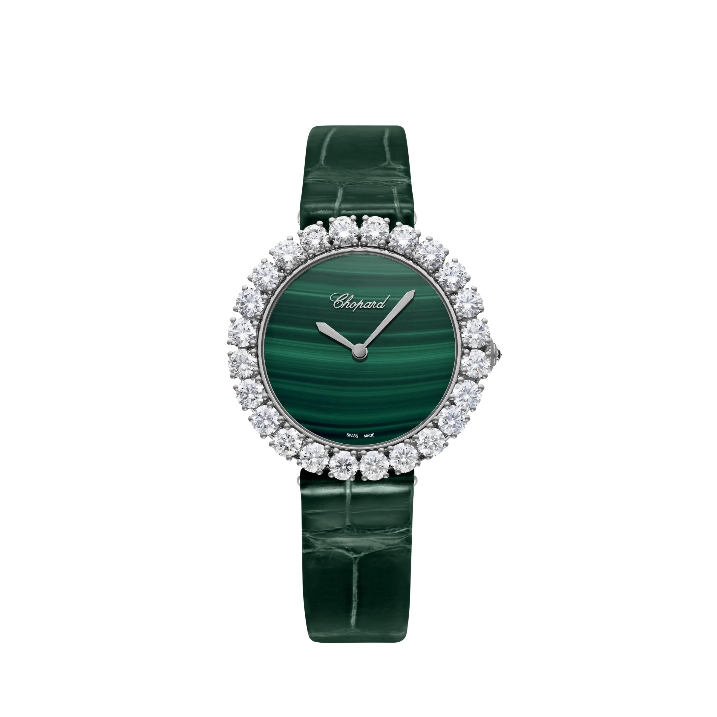 Chopard L'heure Du Diamant 18kt White Gold Lady's Watch - Premium Luxury Product